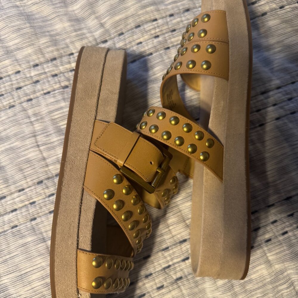 NEW MICHAEL KORS Ansel Studded Leather Sandal - Picture 2 of 5